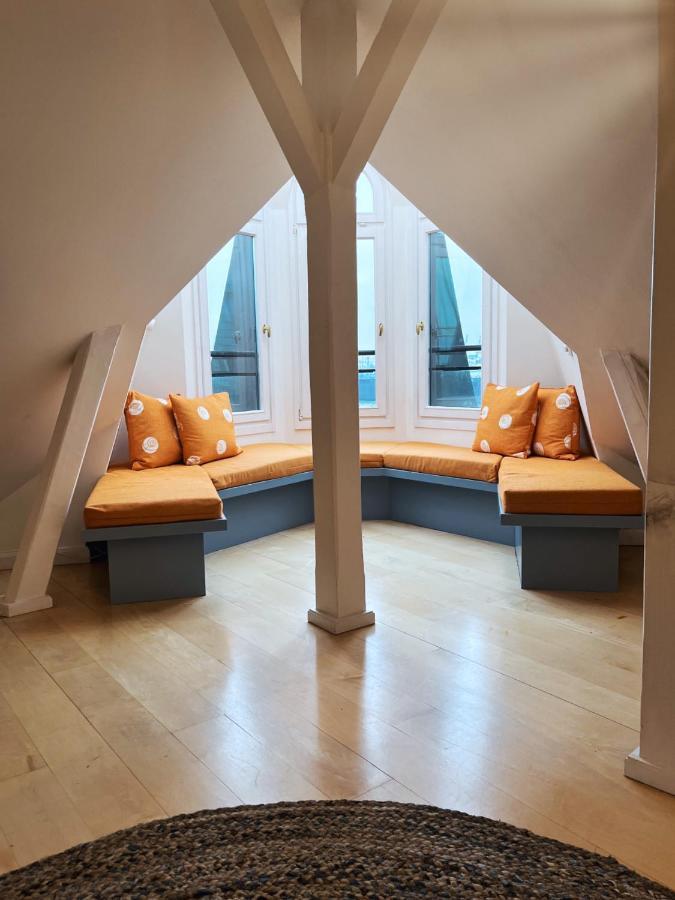 Loft-Panoramablick-Hafen & Elbe! Apartment Hamburg Luaran gambar